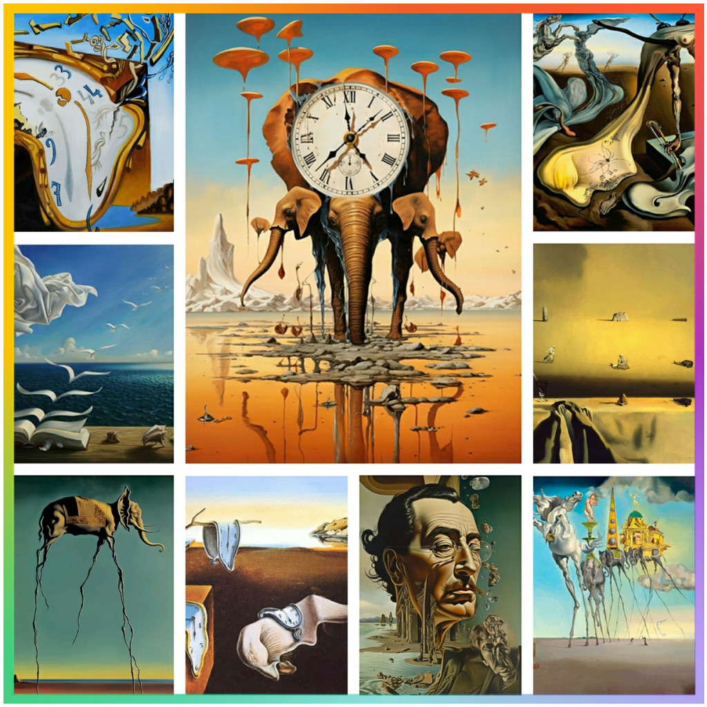 Surrealism Famous Artwork By S - Embroidery Cross Stitch Patterns avaliação e preço