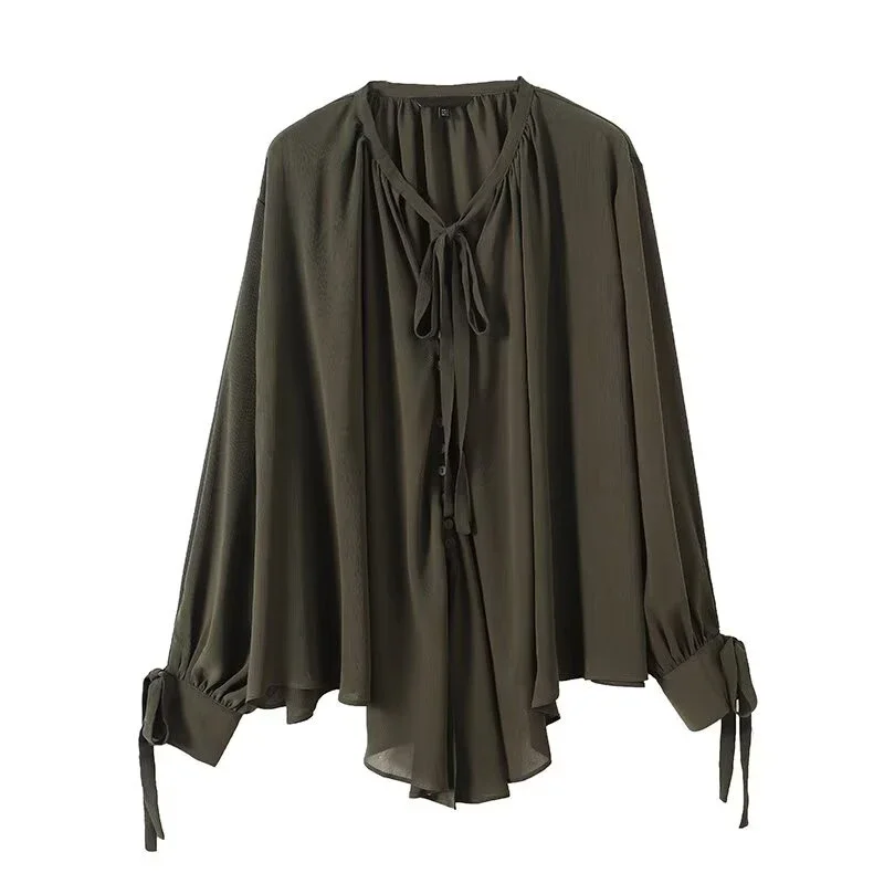 2025 French Style Women's Shir - Embroidery Shirt avaliação e preço