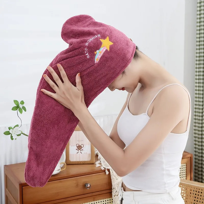 1Pcs Embroidery Style Hair Dry - Embroidery Towel avaliação e preço