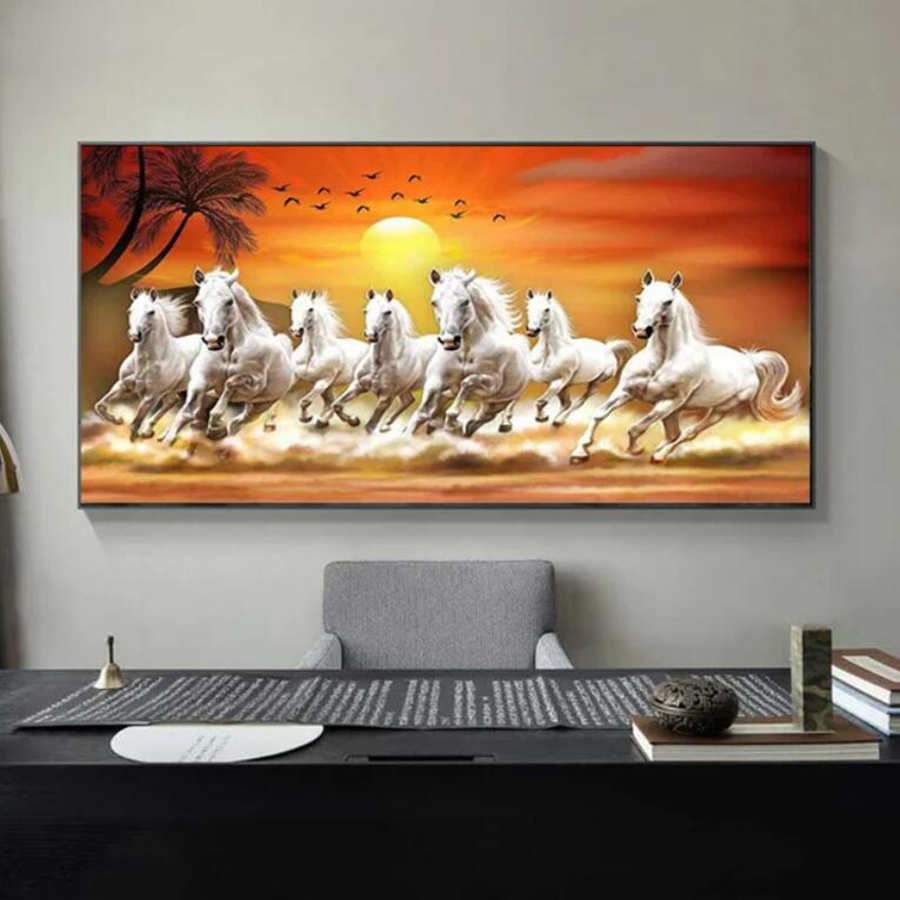 Eight Running Horses Large Siz - Embroidery Running Stitch avaliação e preço