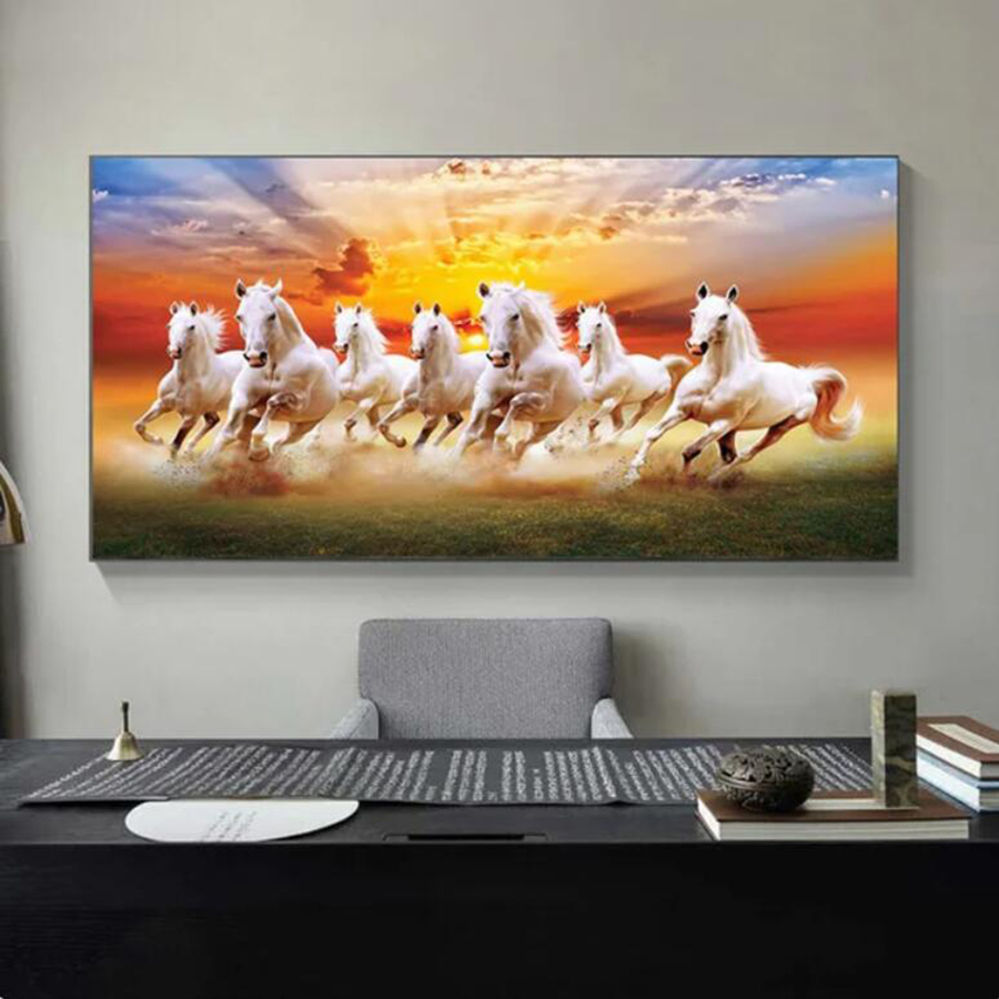 Eight Running Horses Large Siz - Embroidery Running Stitch avaliação e preço