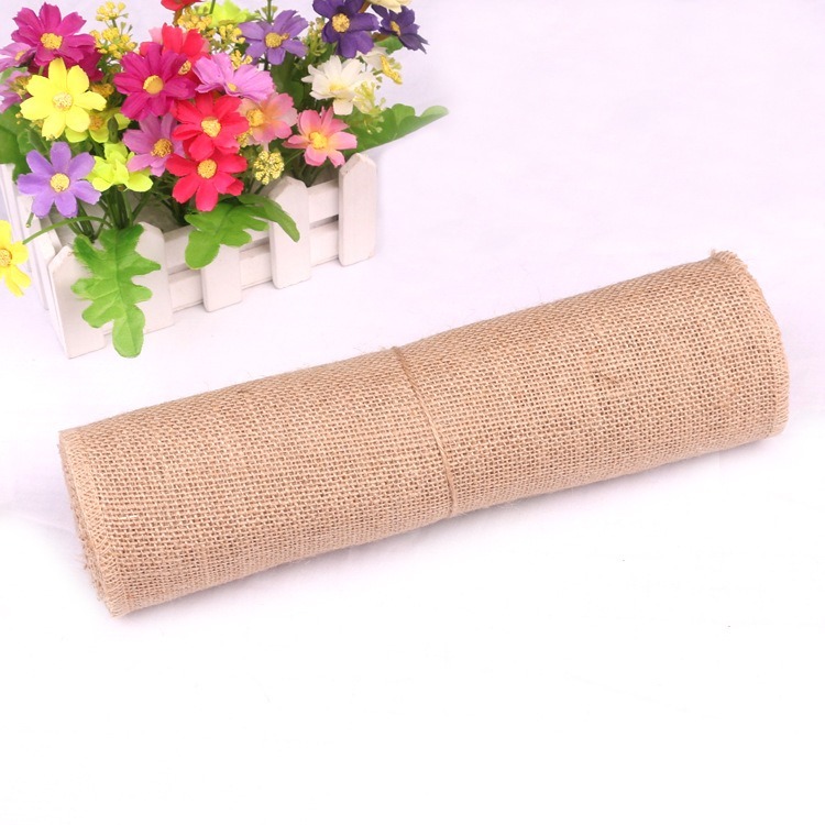 5-30CM natural jute linen fabr - Linen Fabric Natural avaliação e preço