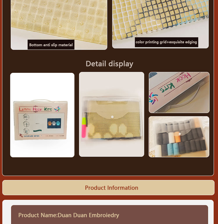 Latch hook rug kits with Pre-P - Embroidery Cross Stitch Patterns avaliação e preço