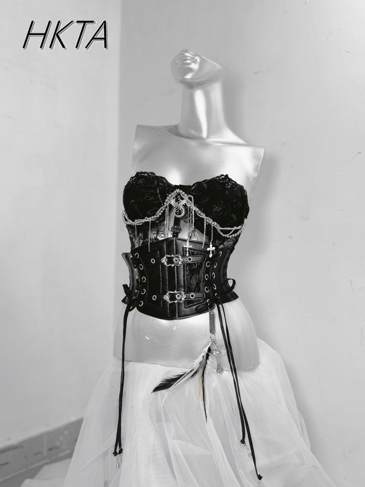 Dark Style Goth Metal Chain Wa - Embroidery Youtube avaliação e preço