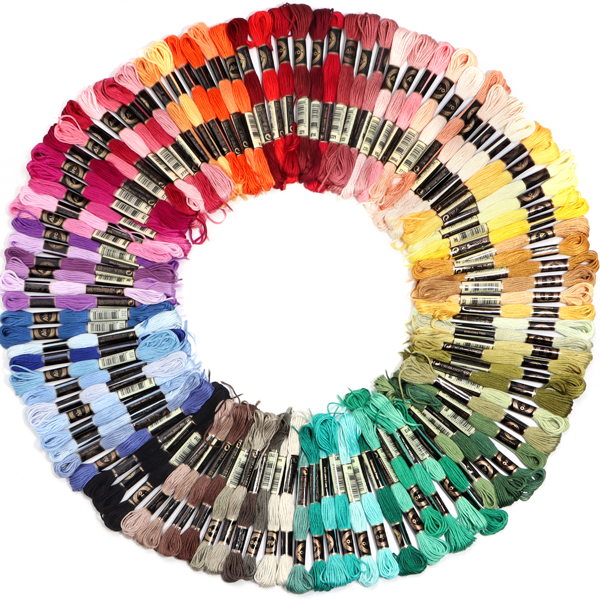 6Pcs/Lot Multicolor Polyester  - Embroidery Floss avaliação e preço