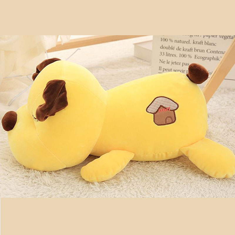 Cute Sleeping Dog Plush Toy So - Embroidery Yellow avaliação e preço