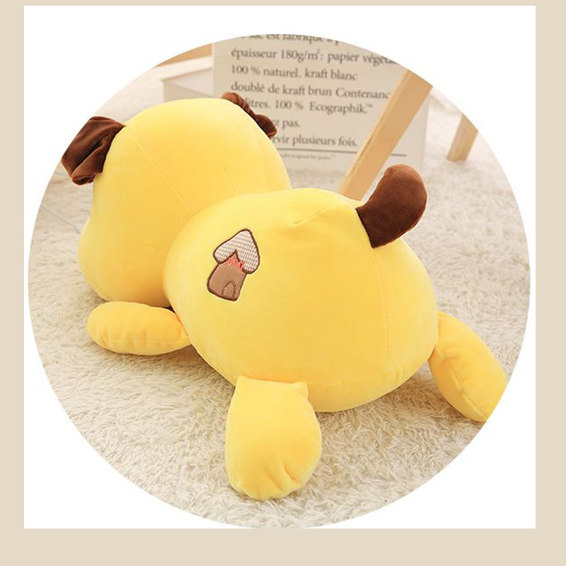 Cute Sleeping Dog Plush Toy So - Embroidery Yellow avaliação e preço