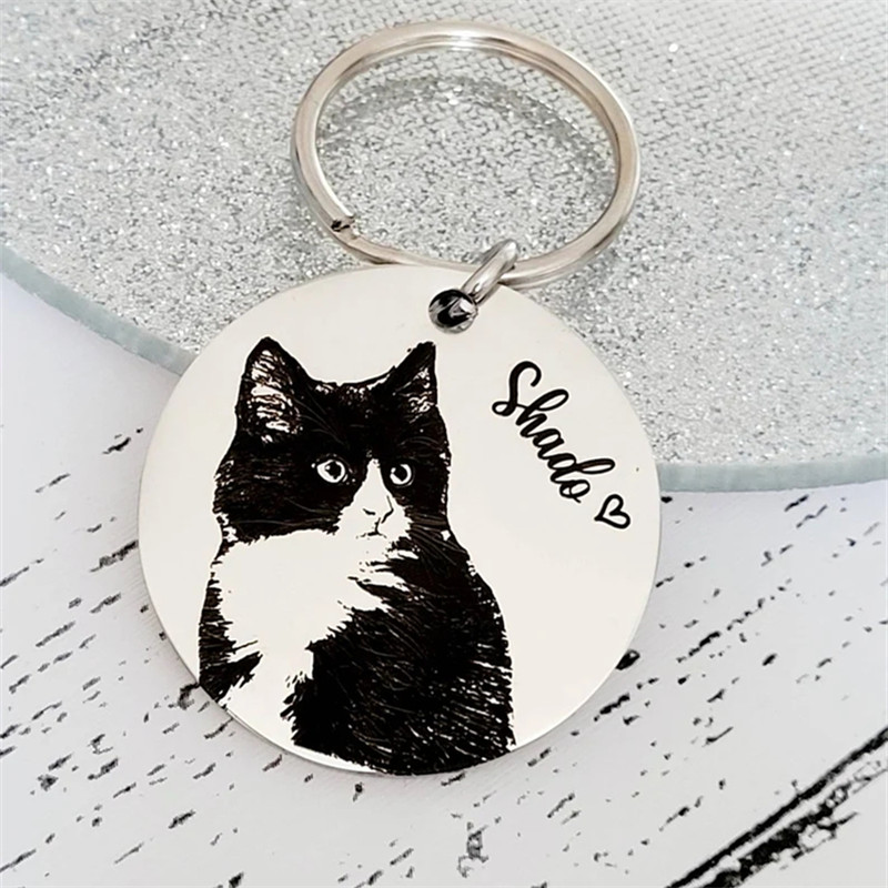 Animal Paw Print Keychain Cust - Embroidery Alphabet avaliação e preço