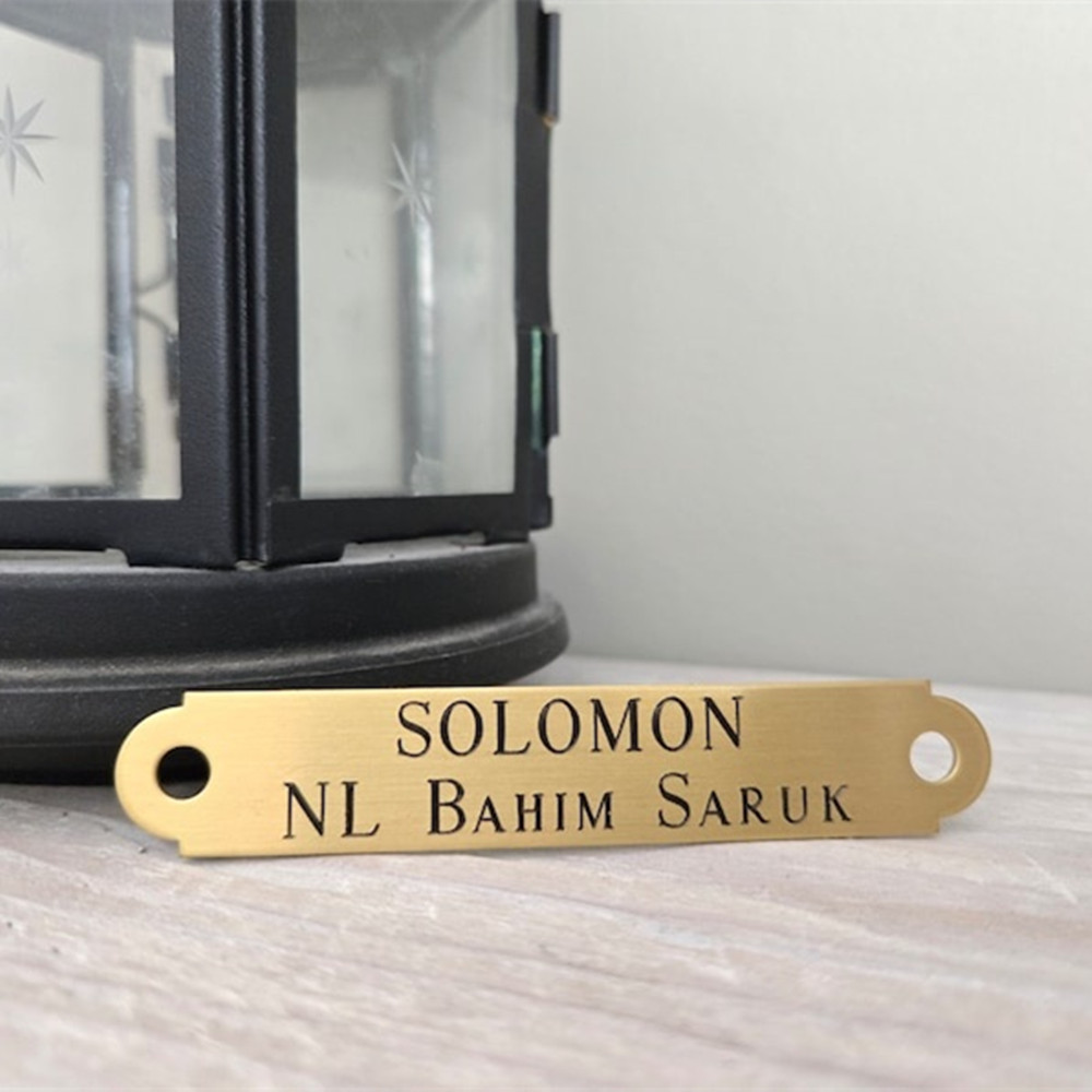 Custom Engraved Stainless Stee - Embroidery Alphabet avaliação e preço