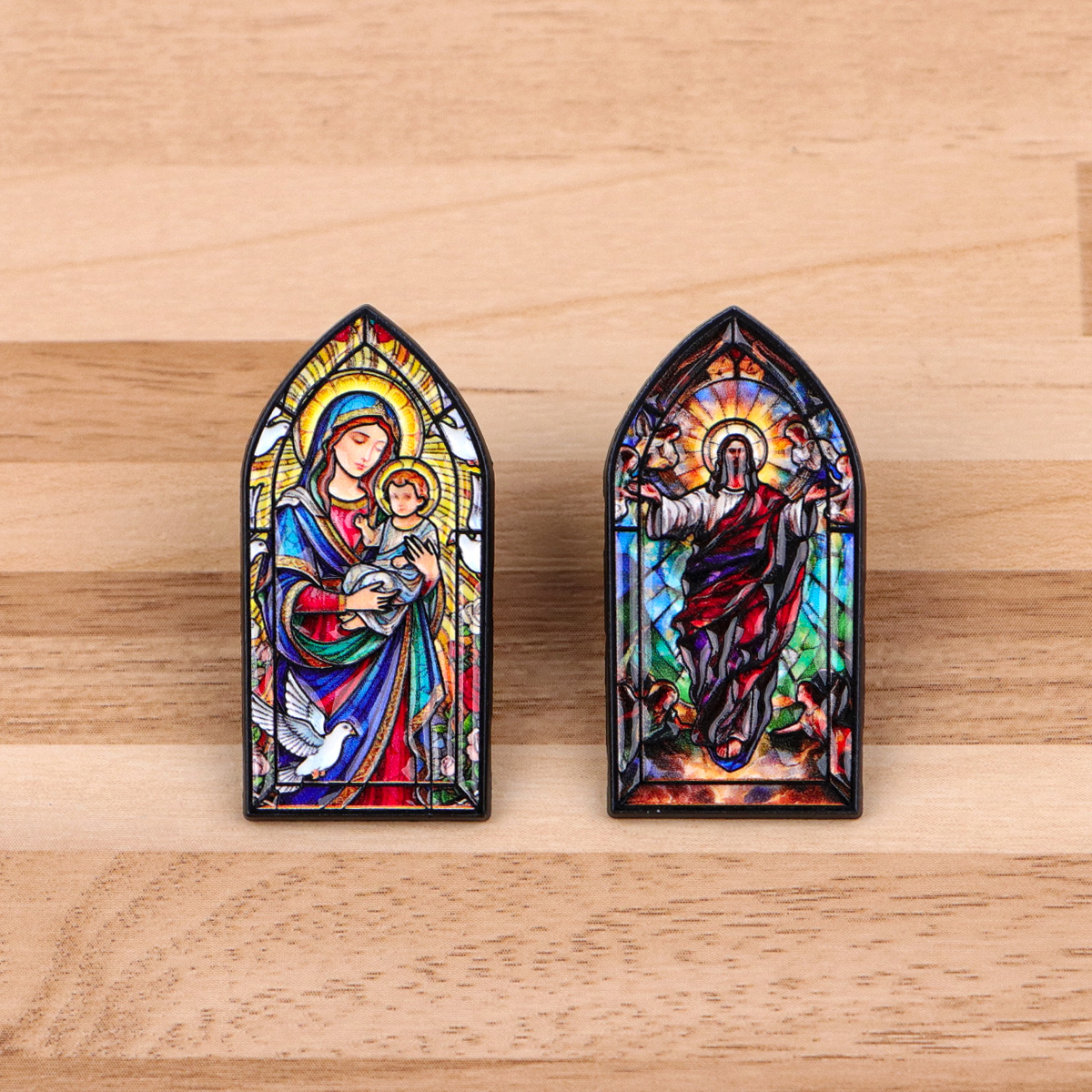 Virgin Mary Jesus Vintage Lape - Embroidery Jesus avaliação e preço