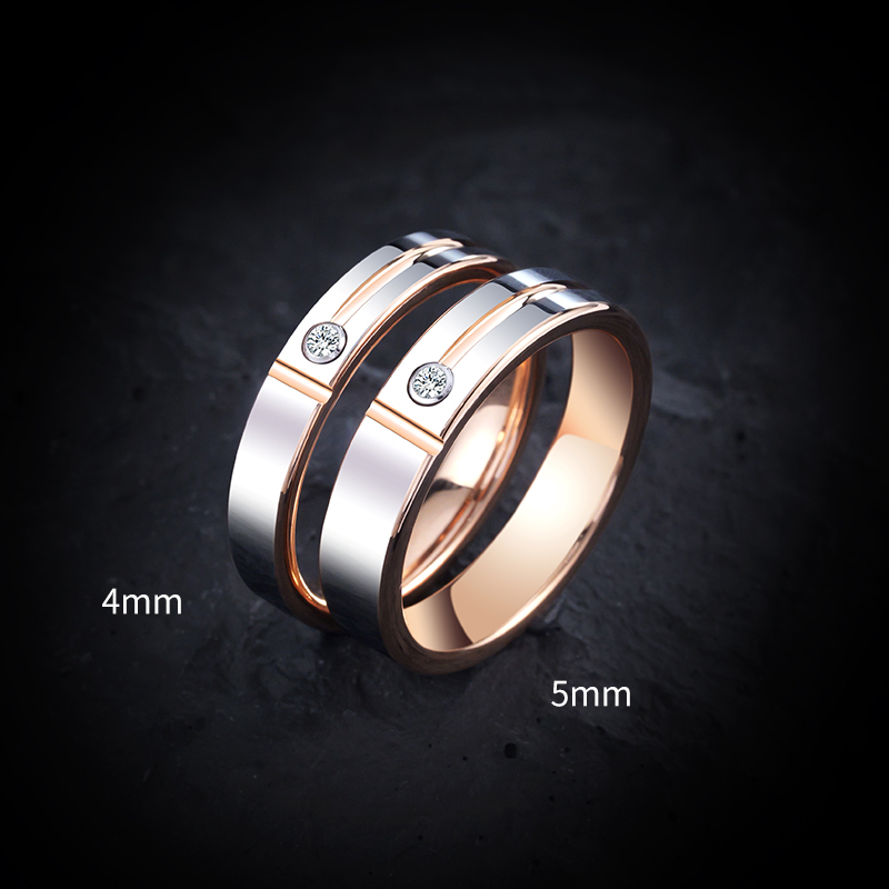 Wedding Rings for Men Women Ro - Embroidery Alphabet avaliação e preço