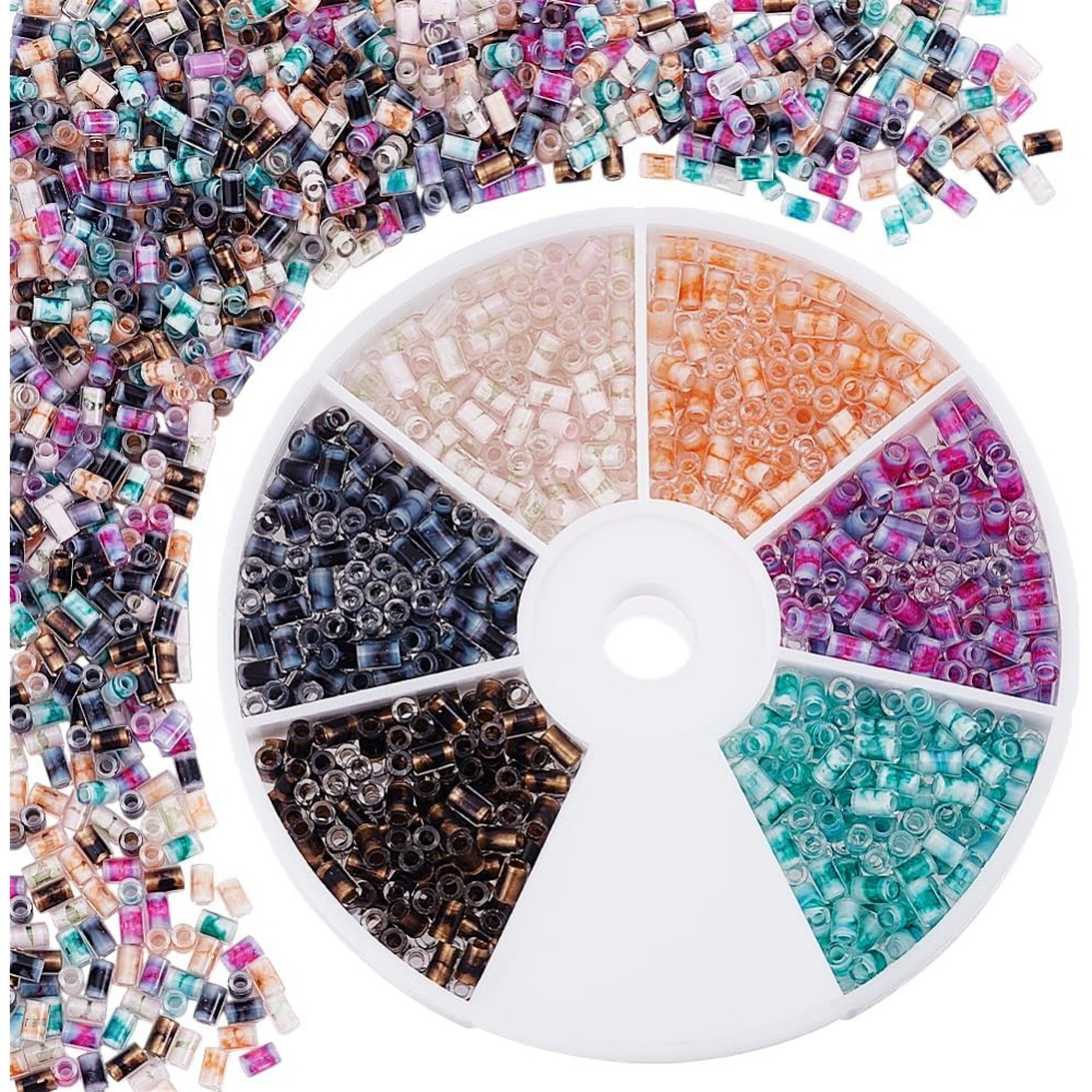 720pcs 6 Colors Tube Beads 24g - Embroidery Youtube avaliação e preço