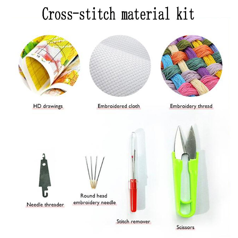 Cross Stitch Embroidery Kit Ho - Embroidery Running Stitch avaliação e preço