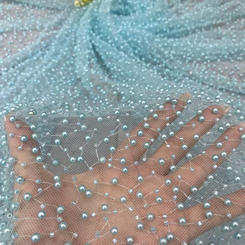 1yard Pearl Mesh Fabric Round  - Embroidery Youtube avaliação e preço