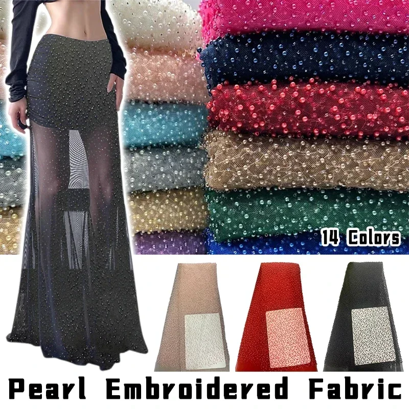 1yard Pearl Mesh Fabric Round  - Embroidery Youtube avaliação e preço