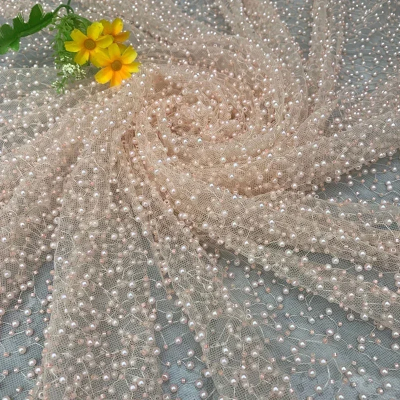 1yard Pearl Mesh Fabric Round  - Embroidery Youtube avaliação e preço