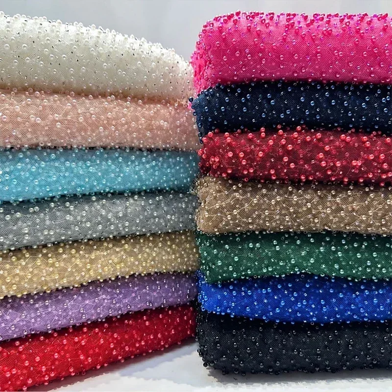 1yard Pearl Mesh Fabric Round  - Embroidery Youtube avaliação e preço