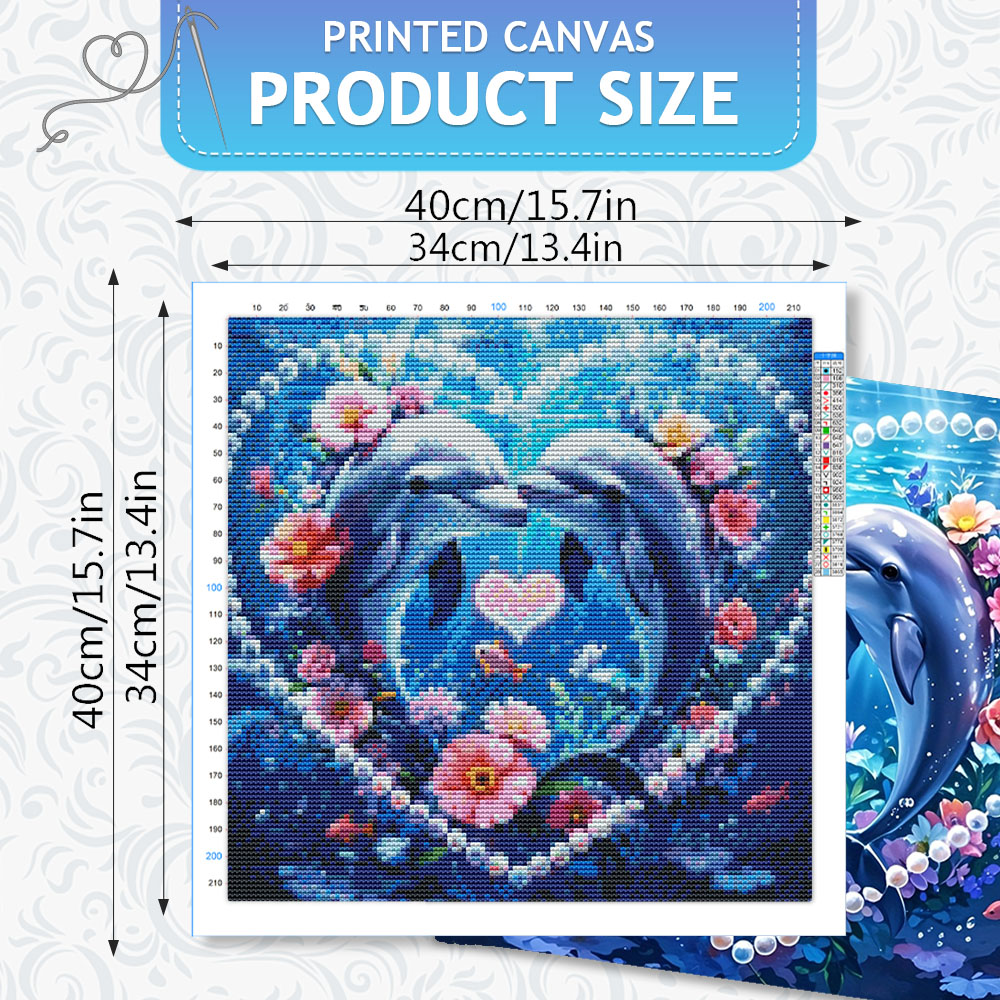 HUACAN Cross Stitch Sets Dolph - Embroidery Daisy Flower avaliação e preço