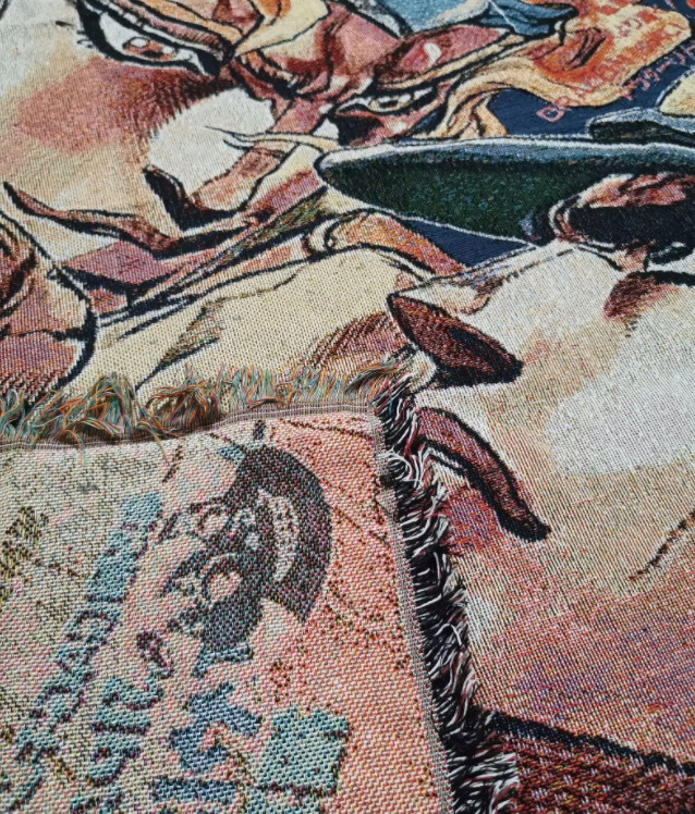 Anime Fans Cotton Woven Throw  - Embroidery Towel avaliação e preço