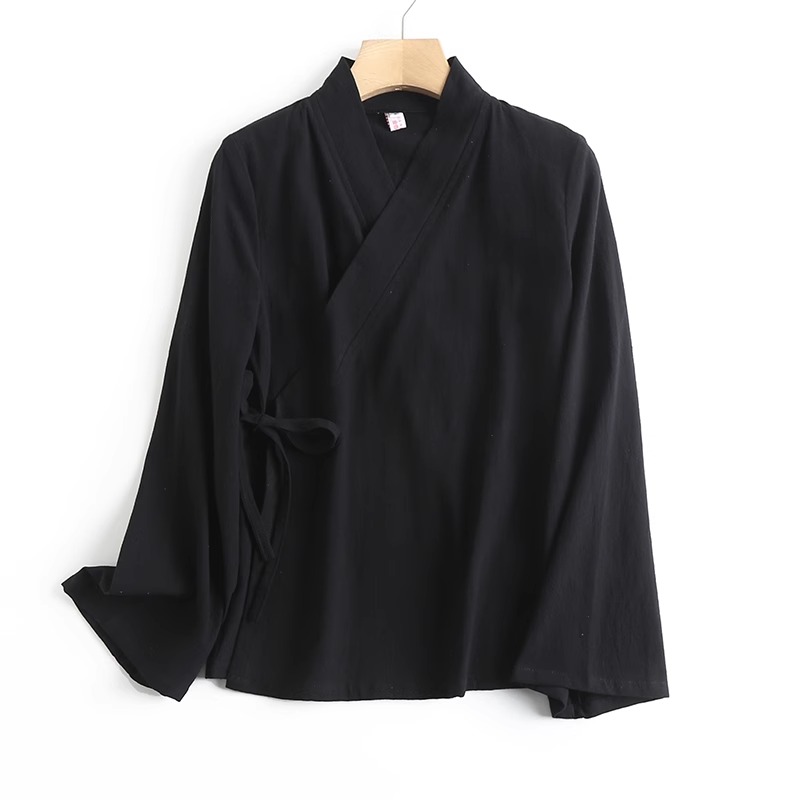 New Chinese Style Reformed Pur - Linen Fabric Natural avaliação e preço