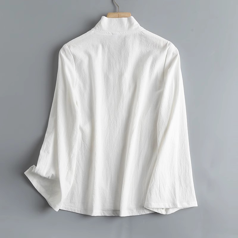 New Chinese Style Reformed Pur - Linen Fabric Natural avaliação e preço
