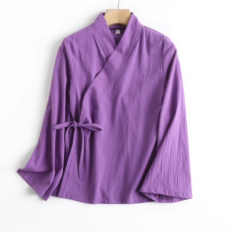 New Chinese Style Reformed Pur - Linen Fabric Natural avaliação e preço