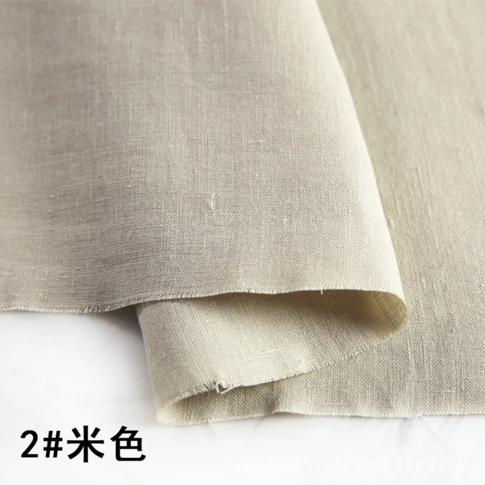 100% Pure Linen Natural fibers - Linen Fabric Natural avaliação e preço