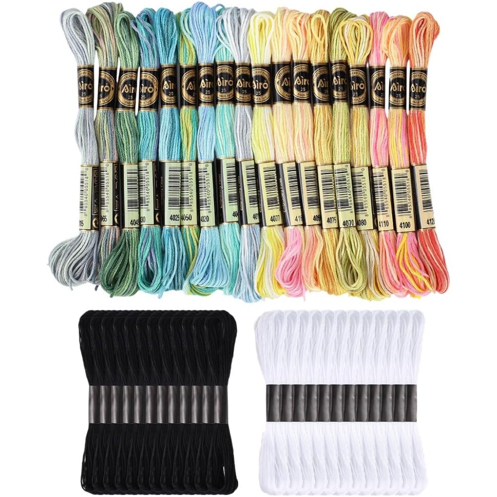 42 Skeins Polyester Embroidery - Embroidery Floss avaliação e preço