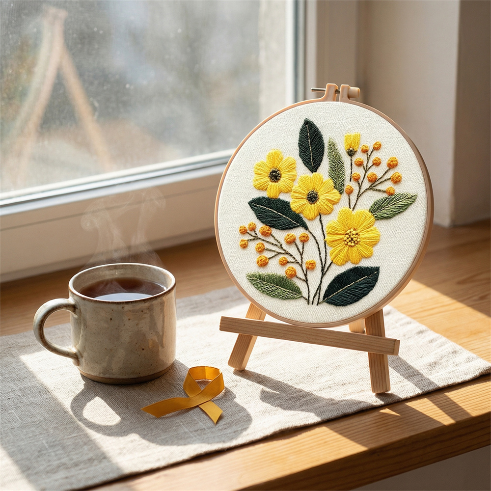 MomoArt DIY Embroidery Kit Flo - Embroidery Daisy Flower avaliação e preço