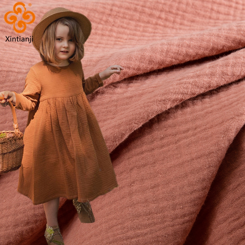 Double Layer Gauze Fabric 100% - Linen Fabric Natural avaliação e preço