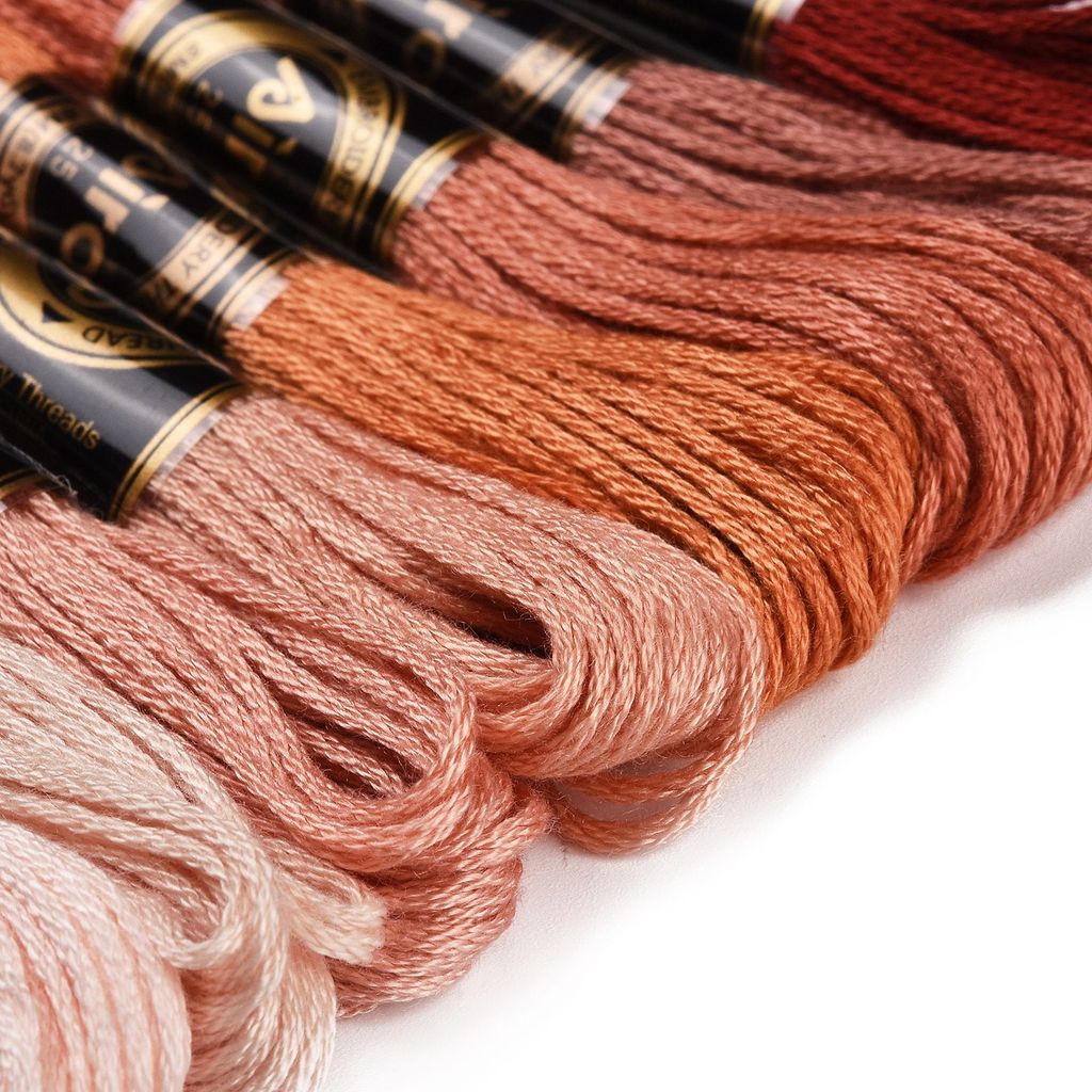 1Set 8 Skeins 0.5mm 6-Ply Poly - Embroidery Floss avaliação e preço