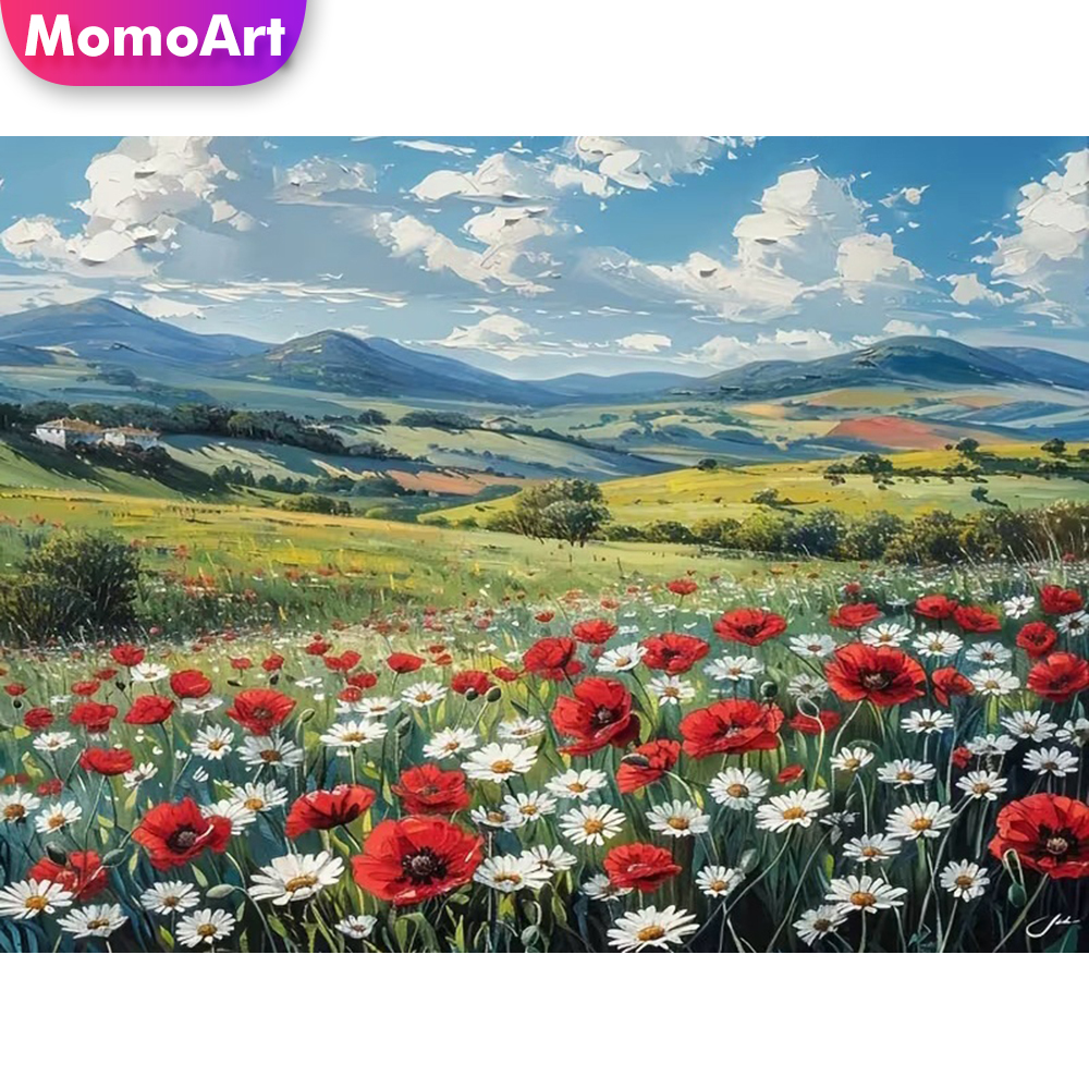 Momoart 5D DIY Diamond Paintin - Embroidery Daisy Flower avaliação e preço