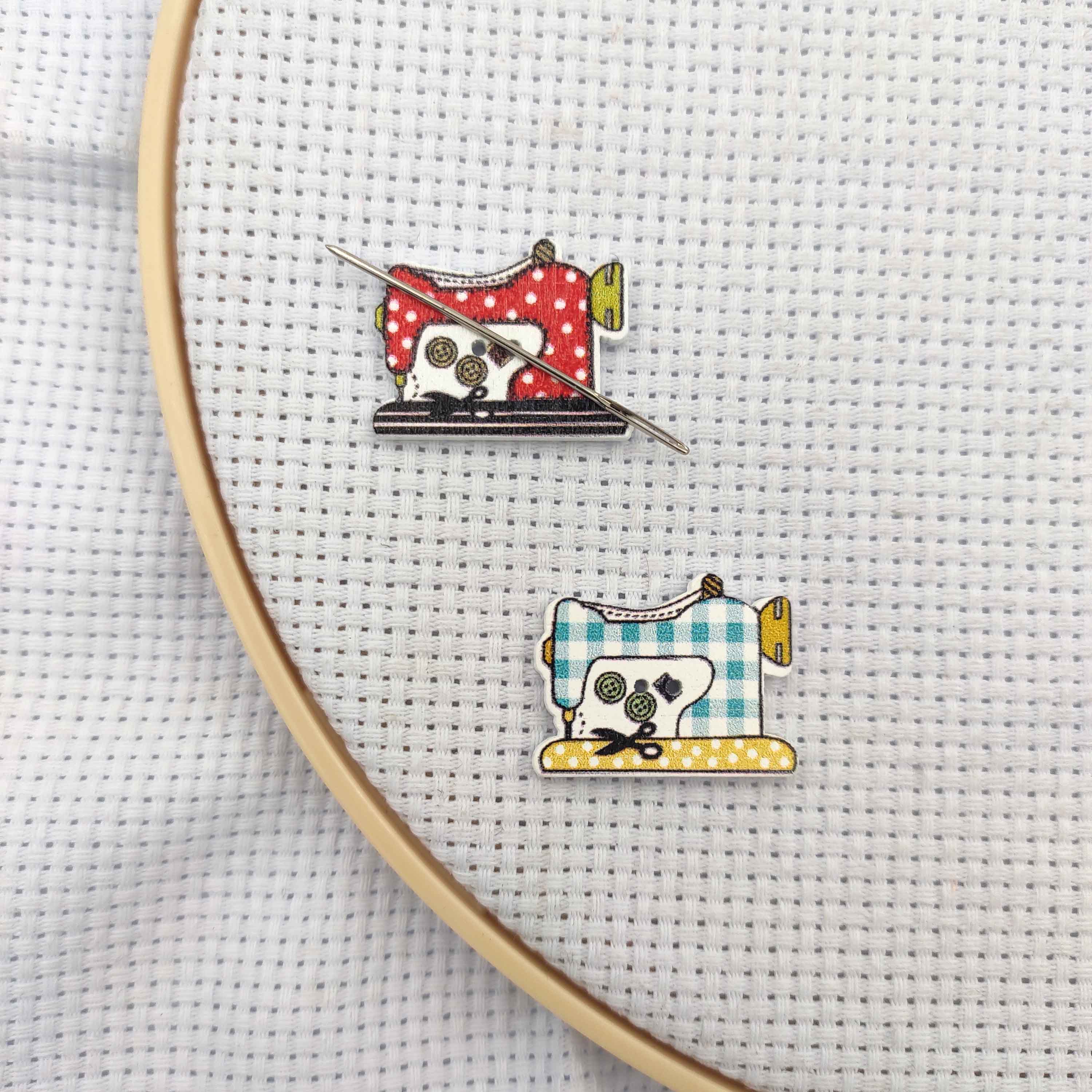 Needle Minders Wood Sewing Mac - Embroidery Cross Stitch Patterns avaliação e preço