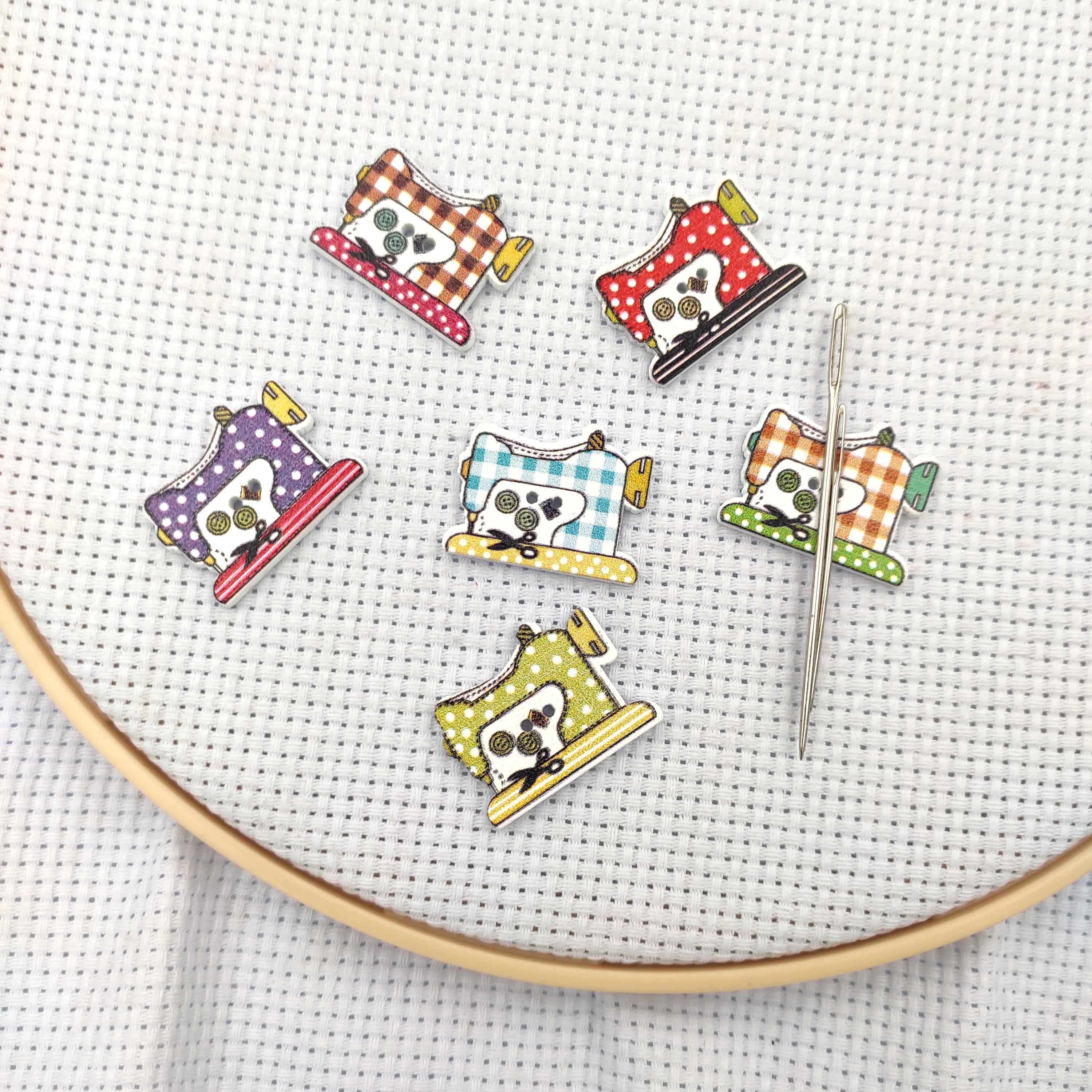Needle Minders Wood Sewing Mac - Embroidery Cross Stitch Patterns avaliação e preço