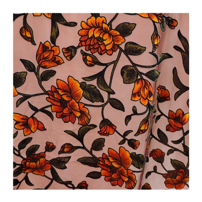 Woven Velvet Brocade Sticky Ve - Velvet Fabric Embroidery avaliação e preço