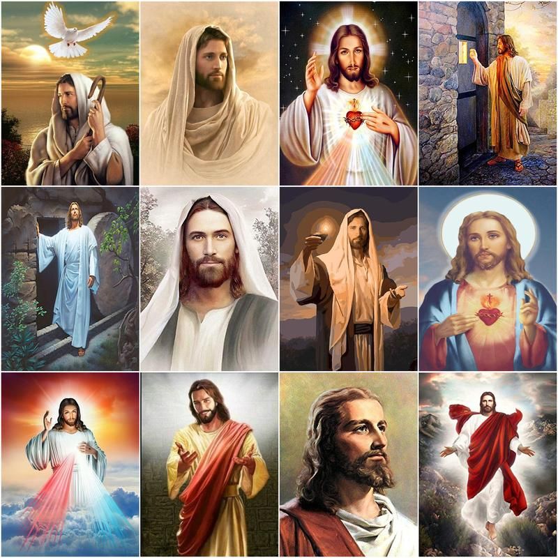 CHENISTORY Full Drill Square R - Embroidery Jesus avaliação e preço