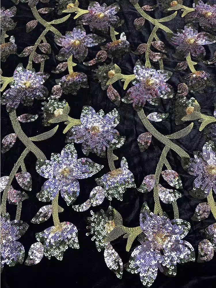 1yard Retro velvet tela Handcr - Velvet Fabric Embroidery avaliação e preço