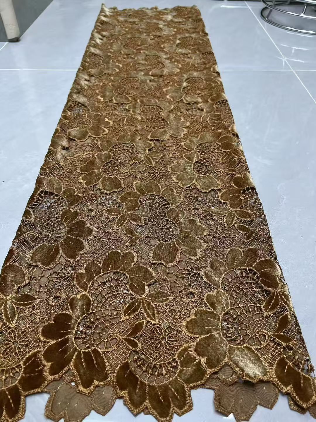 Luxury African Velvet Lace Fab - Velvet Fabric Embroidery avaliação e preço